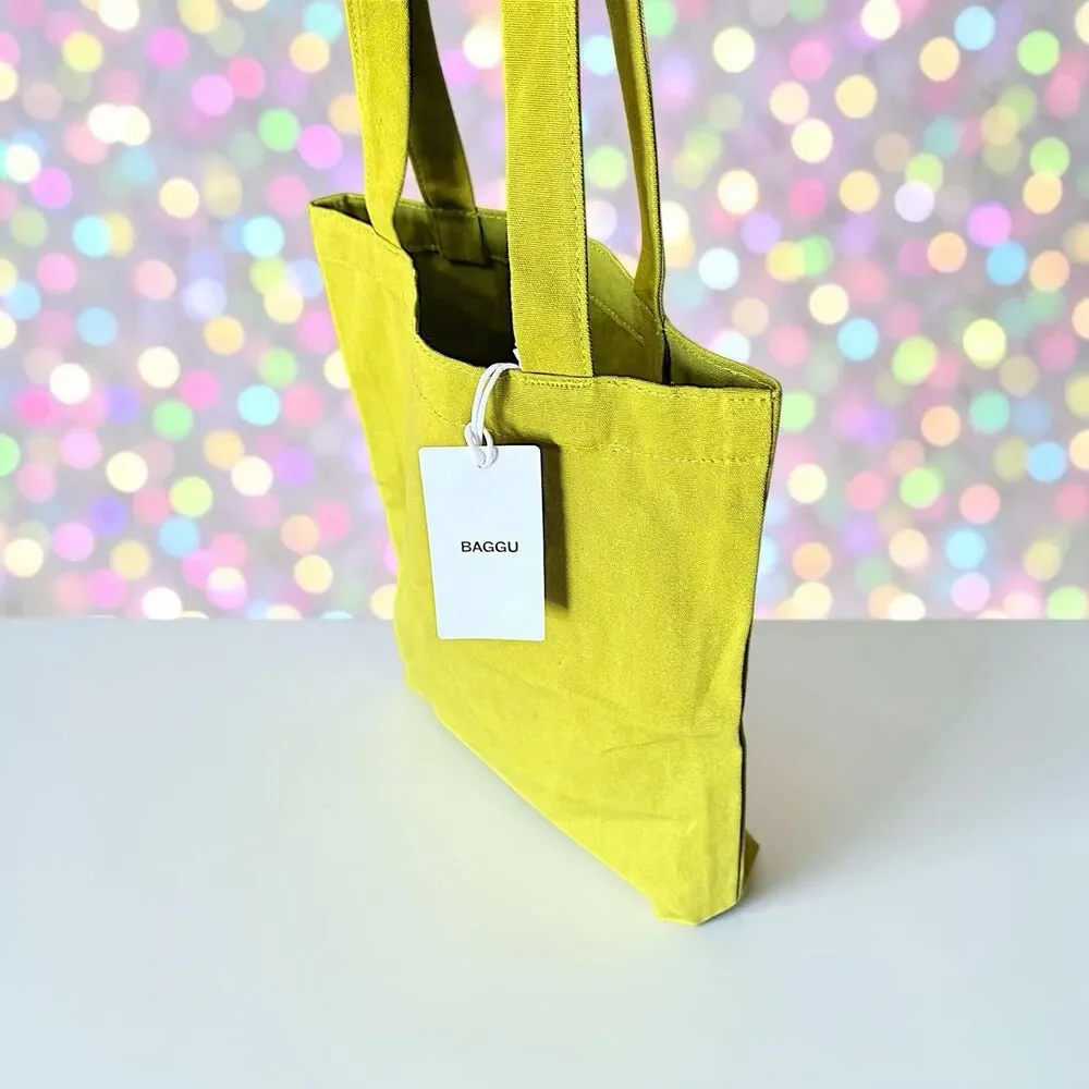 BAGGU Mini Merch Tote Bag In Caper Green New With Tags